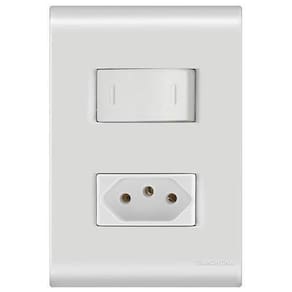 Conjunto 1 Interruptor Simples + 1 Tomada 20A - Tlb012