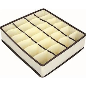 Organizador Gaveta 24 Divisórias TNT Resistente 32x32x9 cm
