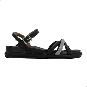 Sandália Vizzano Feminina Preto/Preto Cristal