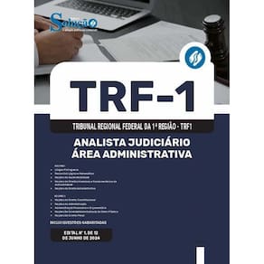 Apostila Trf1 2024 - Analista Judiciário Área Administrativa