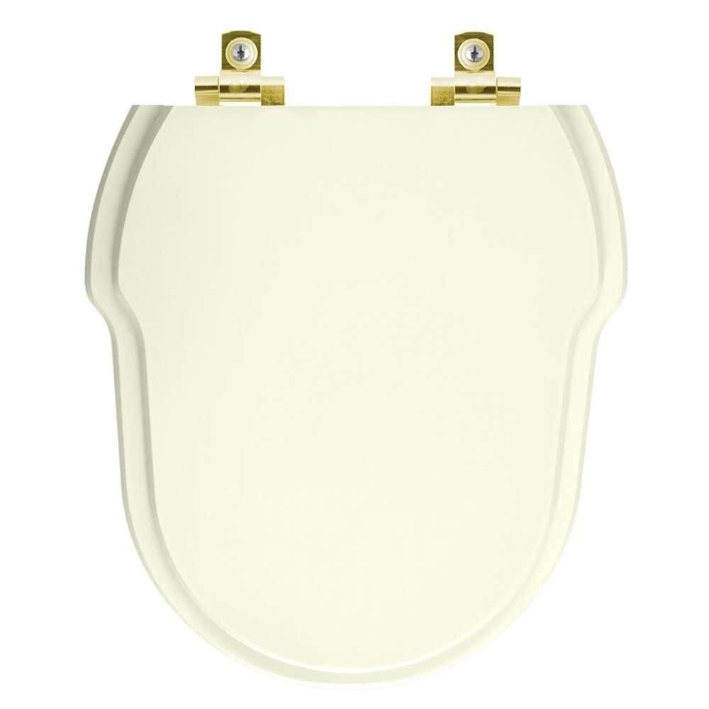 Assento Sanitário com Fechamento Lento Hampton Biscuit para vaso Incepa com Ferragem Dourada