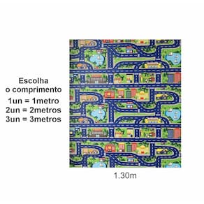 Tapete Infantil Pista 1.30M Engatinhar Atividade Termico Bb