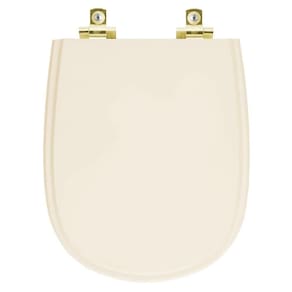 Assento Sanitário com Amortecedor Paris Bone para vaso Ideal Standard com Ferragem Dourada