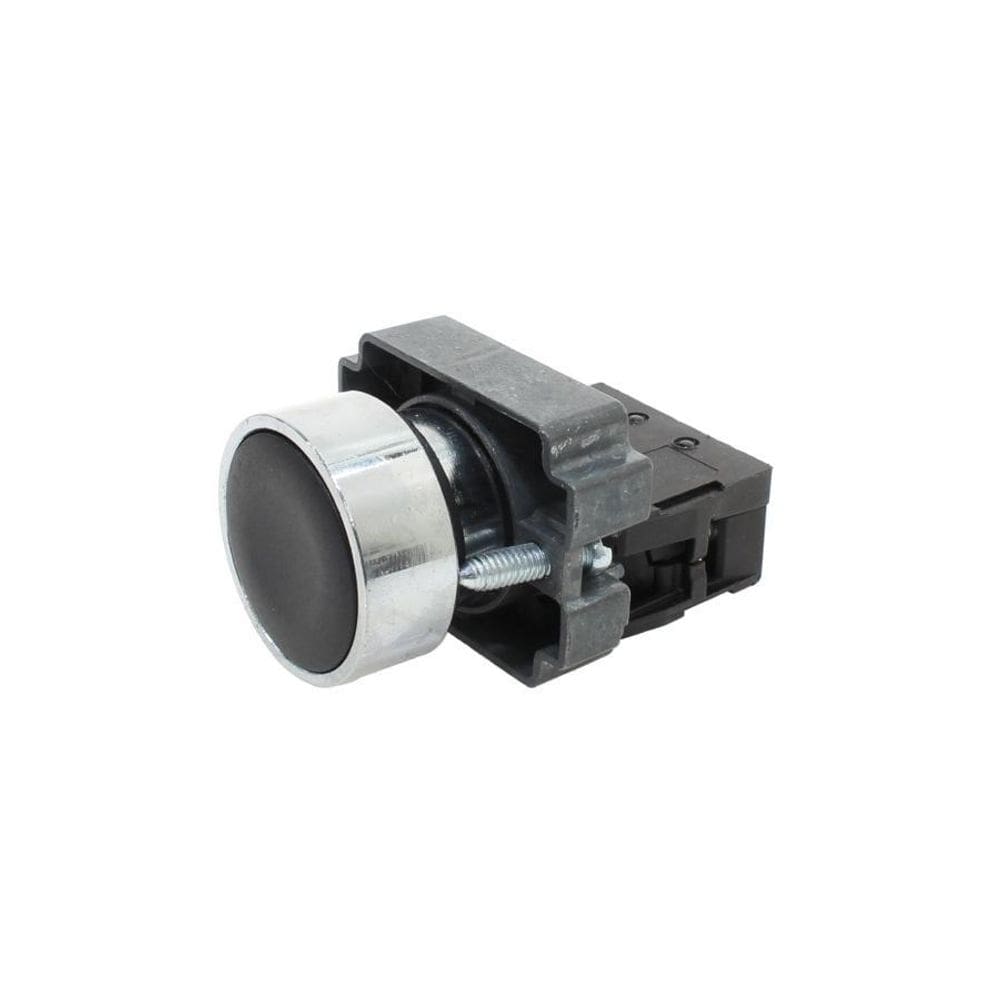 Botão Metálico Faceado 22Mm 1Nf Preto M20Af - Metaltex