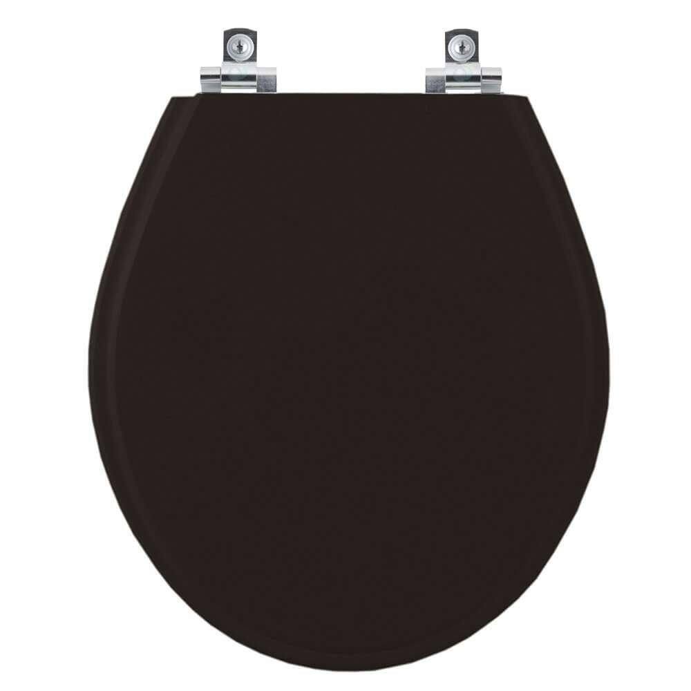 Assento Sanitário com Amortecedor Studio Ébano (Preto) para vaso Deca
