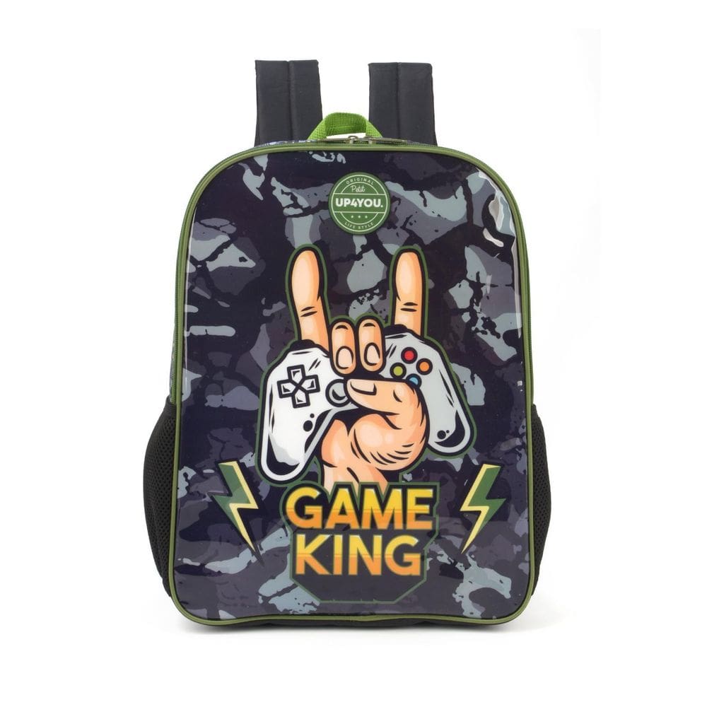Mochila Escolar De Costas Menino Video Game Gamer Gare King
