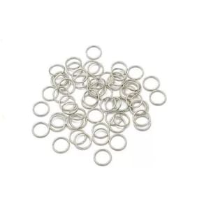 Argola Elo de Ferro 10mm Prata 500 peças