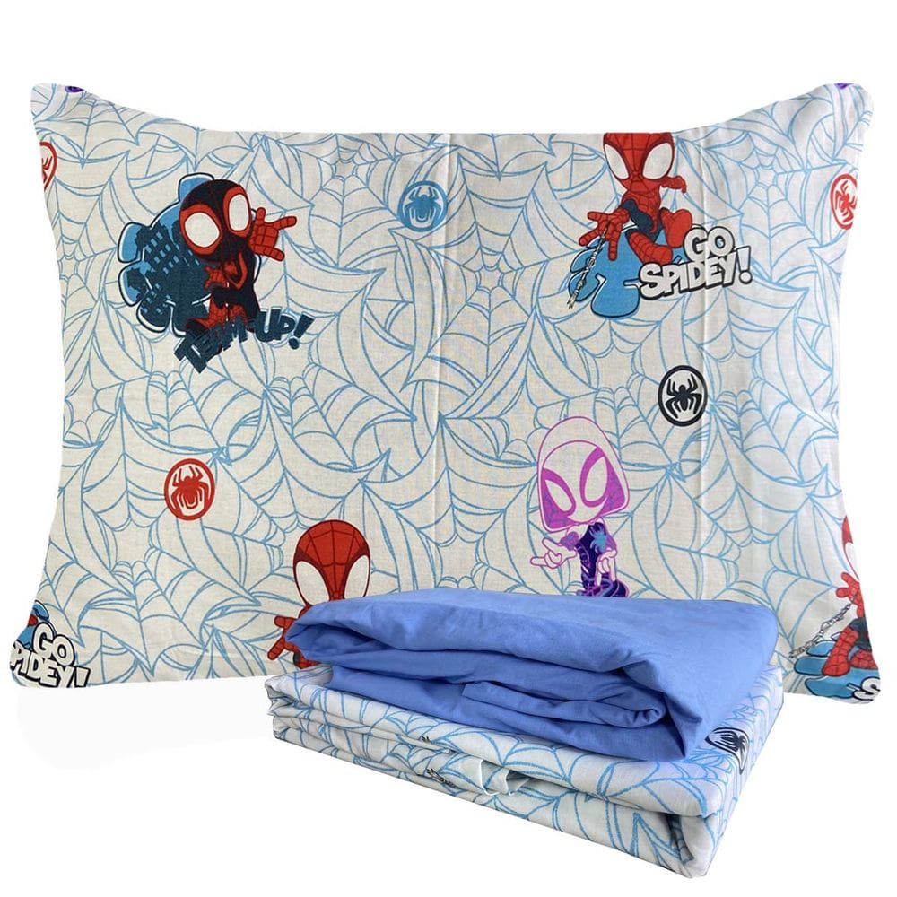 Jogo de Cama 100% Algodão Solteiro Estampado Spidey 1,40 m x 2,10 m Com 3 Peças Lepper