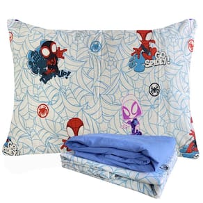 Jogo de Cama 100% Algodão Solteiro Estampado Spidey 1,40 m x 2,10 m Com 3 Peças Lepper