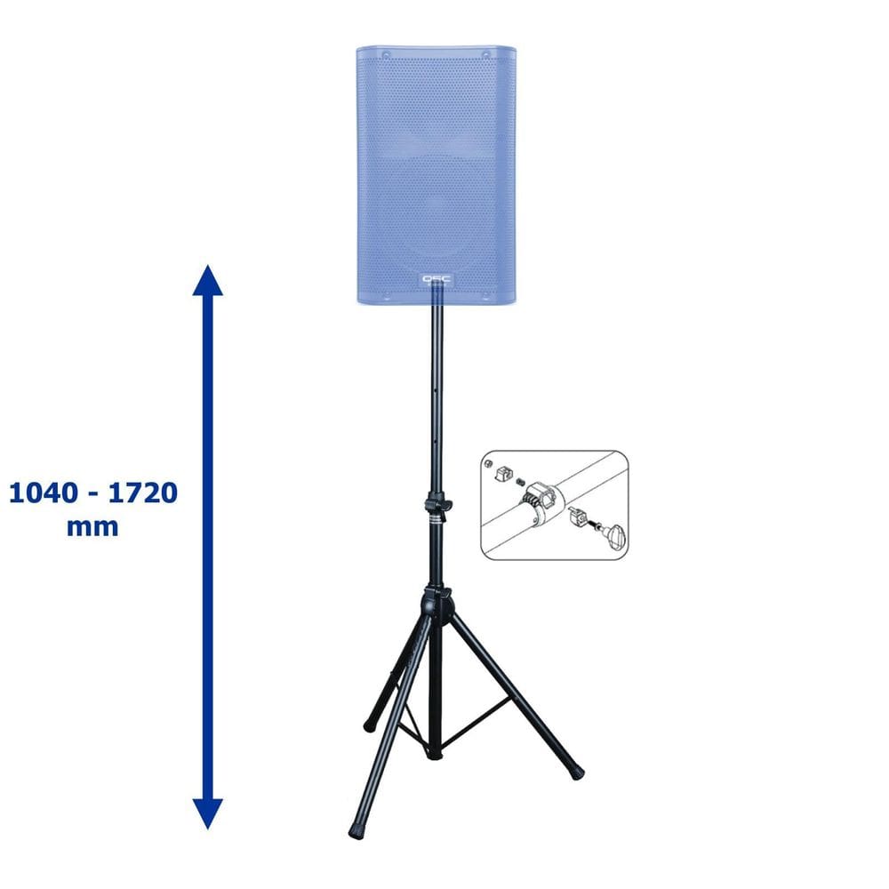Pedestal Suporte Tripé P/Caixa De Som Elx,Zlx,Rcf,Eon,K12