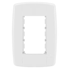 Placa 3 Módulos Com Suporte 4X2 - Ilumi Lev - 8710