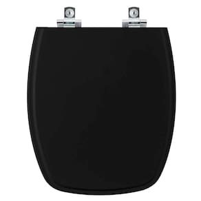 Assento Sanitário Soft Close Valentina Preto para vaso Santamarina