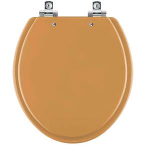 Assento Sanitário Soft Close Saveiro Amarelo Terra para vaso Celite