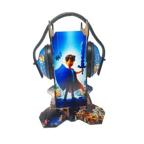 Suporte Abafador Ruído Heróis Autistas Personalizado 24x22cm