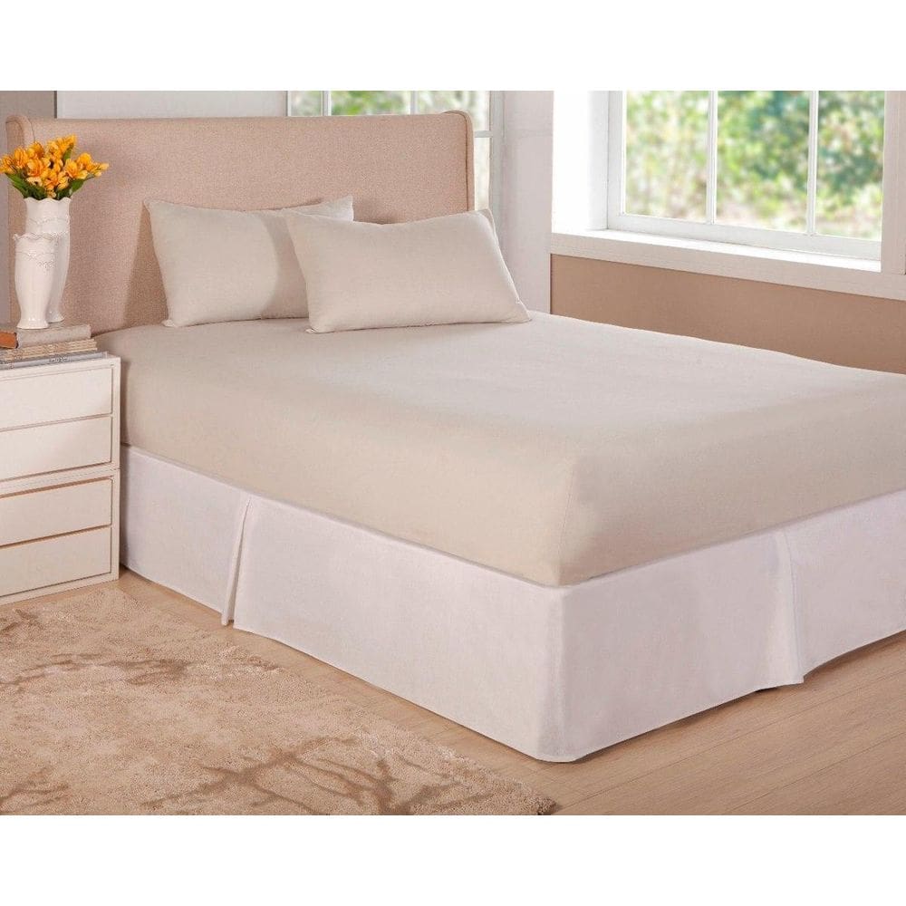 Jogo De Lençol Cama De Viúva 1,28M X1,88M 3Pç Algodão Cáqui