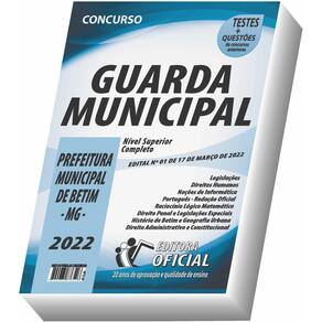 Apostila Prefeitura De Betim - Mg - Guarda Municipal