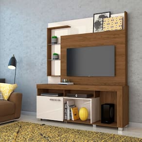 Home Theater para Tvs até 50 Polegadas Icaro Naturale/Off White