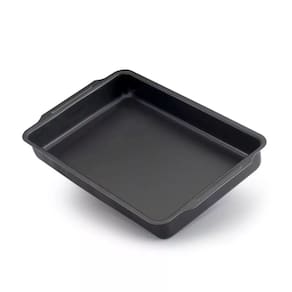 Assadeira Retangular Antiaderente Teflon Preto Nº 03 39x26cm (Bolos e Alimentos Não Grudam)