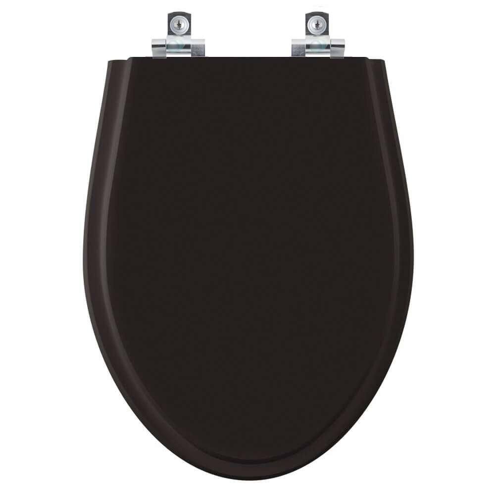 Assento Sanitário Soft Close Victoria Preto para vaso Ideal Standard