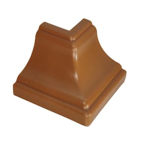 Kit 20 Canto Externo Mogno Para Moldura Forro Rodaforro Pvc