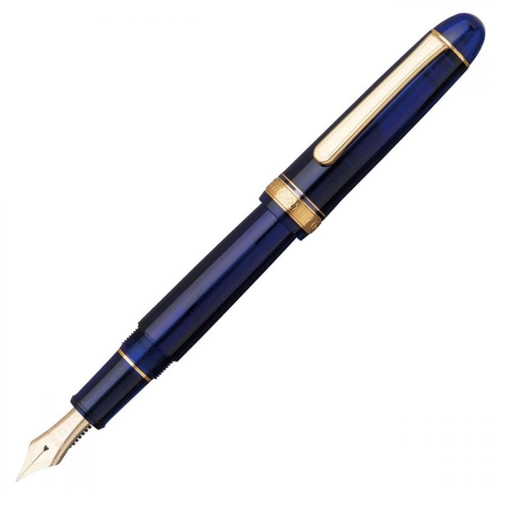 Caneta Tinteiro Platinum Century 3776 Chartres Blue Gt 14K F