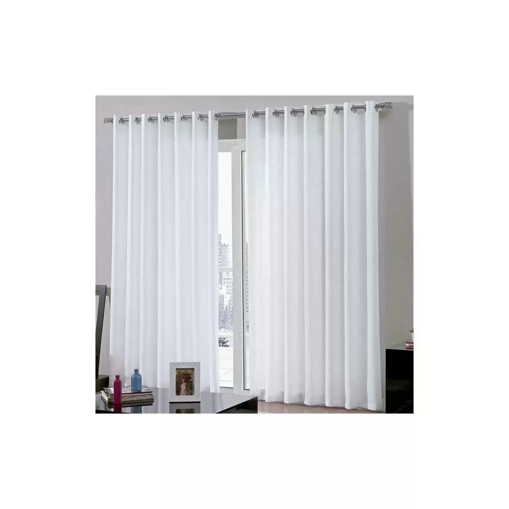 Cortina Bella Janela 420x230 cm Duo Corta Luz Bellini Branco