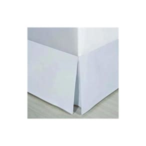 Saia para Cama Box Solteiro Kacyumara com Pregas - Diversas Cores