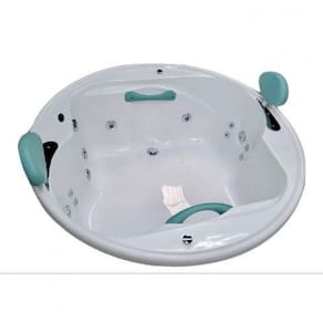 Banheira Hidromassagem Ouro Fino Lunacril Top Line 1,50m X 50cm 06 Jatos com Aquecedor Branco