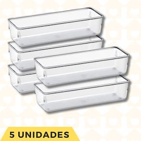 Kit 5 Organizador Porta Objetos Talheres Ferramentas Multiuso