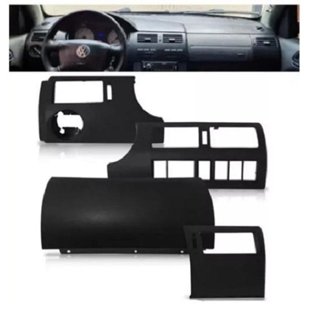 Moldura Lateral Central Air Bag Gol Saveiro Parati G3 Preta