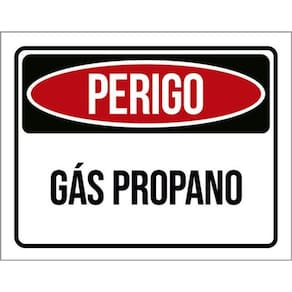 Kit 5 Placas Perigo Gás Propano 36X46