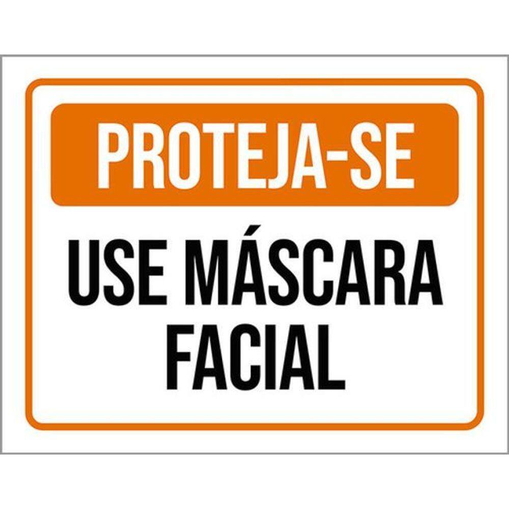 Kit 5 Placas De Proteja-Se Use Máscara Facial 36X46