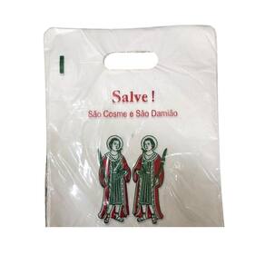 Kit 200 Sacolas Plástica Para São Cosme E Damião 33X24