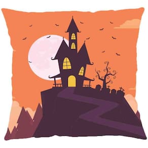 Capa p/ Almofada Veludo Digital 43x43 Halloween Des 008 Niazitex