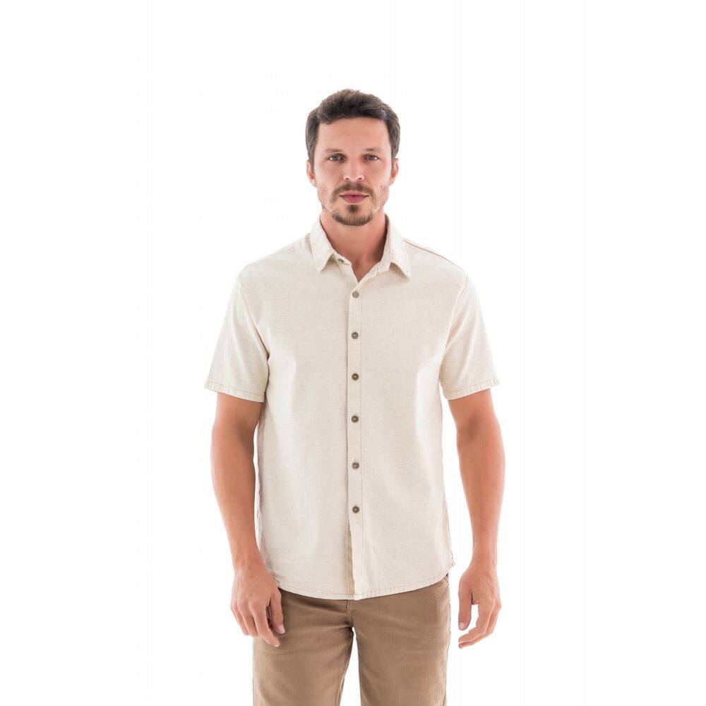 Camisa Linho Masculina M/c Arauto Slim