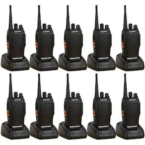Kit 10 Rádio Comunicador Walk Talk Baofeng - Bf - 777S