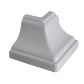 Kit 5 Canto Externo Branco Para Moldura Forro Rodaforro Pvc