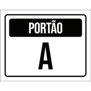 Kit 5 Placas Portão A 36X46