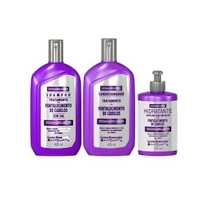 Kit Sh+Cond+Creme De Pentear Gota Dourada Desamarelador