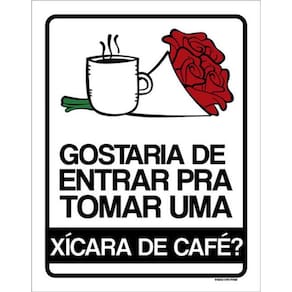 Kit 5 Placas Gostaria De Xicara De Café 36X46