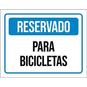 Kit 5 Placas De Reservado Para Bicicletas 36X46