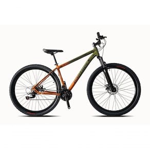 Bicicleta Aro 29 Panther Magno Verde Bronze 21v Câmbios Shimanos