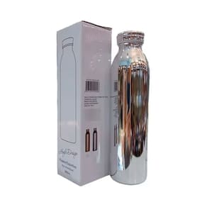 Garrafa Térmica Aço Inoxidável Parede Dupla Modelo Espelhada 600ML Conserva Quente e Frio