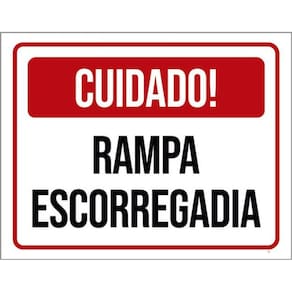 Kit 5 Placas Cuidado Rampa Escorregadia 36X46