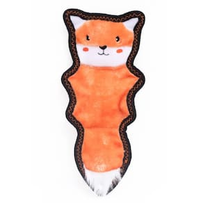 Pelucia Z-Stitch Skinny Peltz Chipmunk Brinquedo Com Apito ZippyPaws Raposa para Cachorro