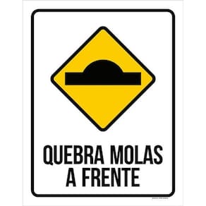 Kit 3 Placas De Sinalização Quebra Molas A Frente
