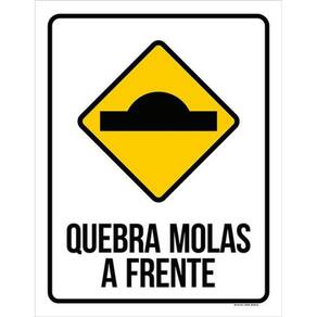 Kit 3 Placas De Sinalização Quebra Molas A Frente