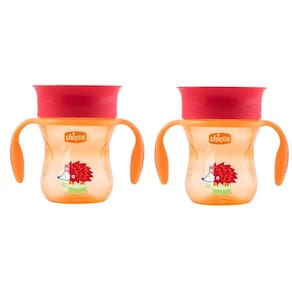 Kit Copo Transição 360 Perfect Cup 2 Un 12M+ Laranja Chicco
