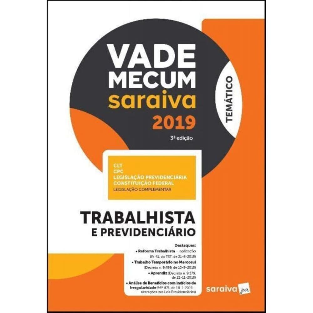 Vade Mecum - Trabalhista e Prevididenciario - 03Ed/19