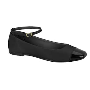 Sapato Feminino Moleca Bico Quadrado E Tornozeleira